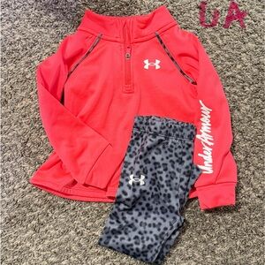 Under Armour Kids Matching Set - Red and Black